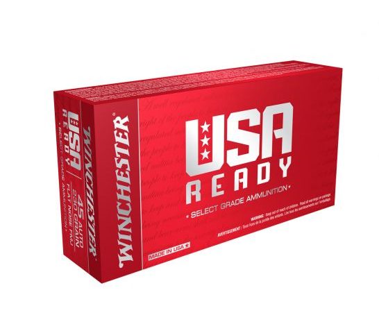 Winchester USA Ready .45 ACP 230 gr 50 Rounds Ammunition – RED45