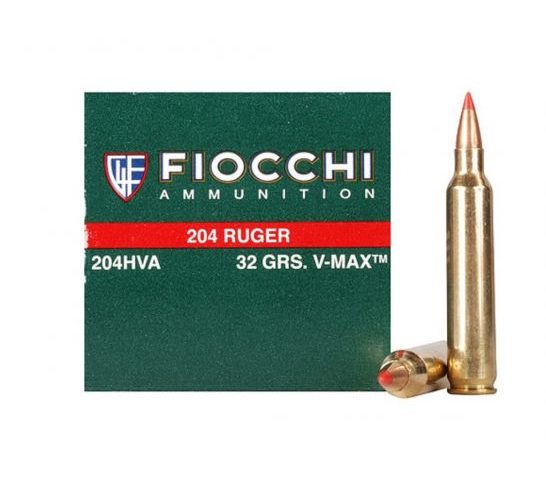 Fiocchi Extrema .204 Ruger 32 gr VMAX 50 Rounds Ammunition – 204HVA