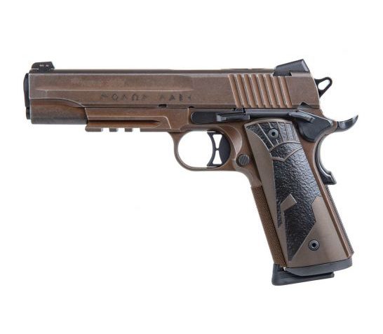 Sig Sauer Spartan II 1911 .45 ACP Pistol, Distressed Coyote – 1911CAR-45-SPARTANII