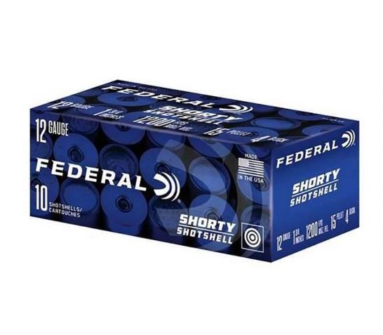 Federal 12 GA 1.75" #4 Buckshot 10 Rounds Shorty Shotshells – SH129 4B