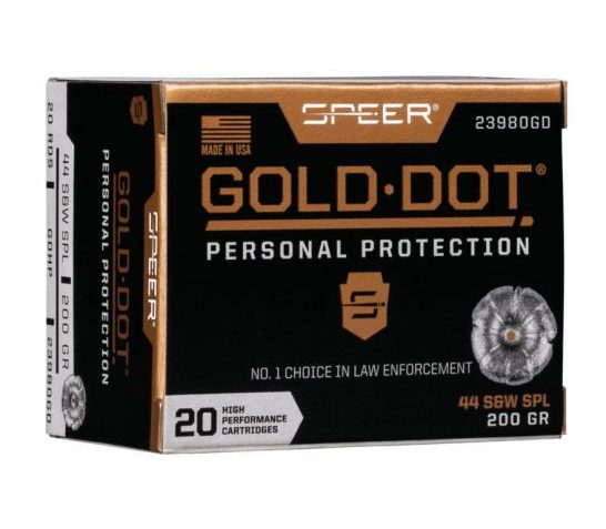 Speer Gold Dot Personal Protection .44 S&W Spl 200 gr 20 Rounds Ammunition – 23980GD