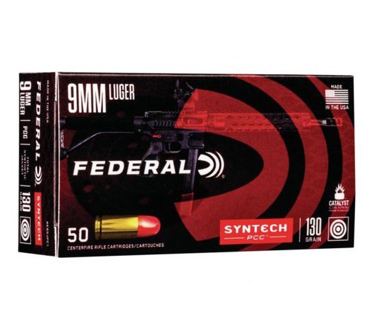 American Eagle Syntech Pistol Caliber Carbine 9mm 130 gr Syntech Jacket FN 50 Rounds Ammunition – AE9SJPC1