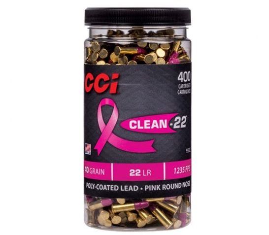 CCI Clean 22 Pink 40 Gr LRN 400 Rounds Ammunition – 955CC