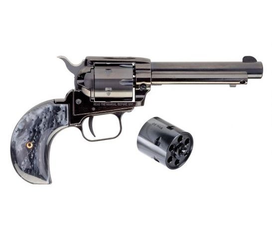 Heritage Rough Rider .22 LR/ .22 WMR 4.75" Revolver with Black Pearl Grips, Blued – RR22MB4BHBPRL