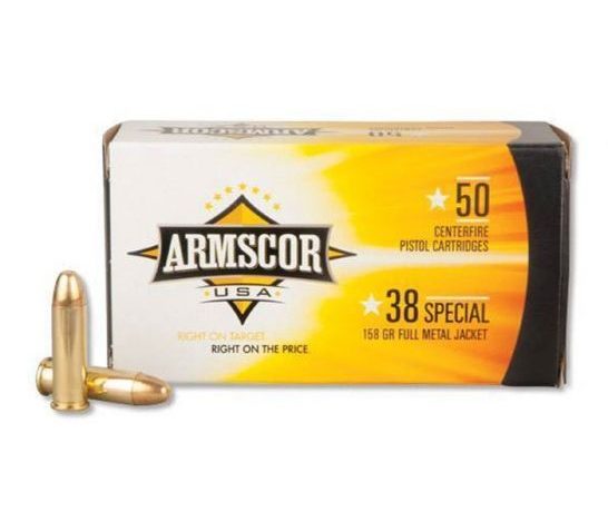 Armscor 38 Special 158 gr FMJ 50 Rounds Ammunition – FAC38-17N