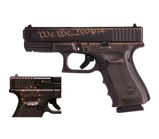 Glock G19 Gen 4 "We the People" 9mm Pistol, Burnt Bronze – UG1950204PRE