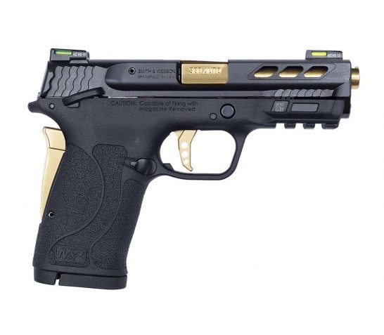 S&W Performance Center M&P380 Shield EZ .380 ACP Pistol, Gold Barrel – 12719