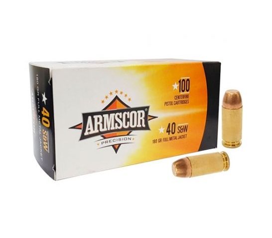 Armscor 40 S&W 180GR FMJ 100 Rounds – 50316