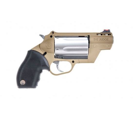 Taurus Public Defender Polymer Flat Dark Earth .45 Colt 2-inch 5Rds Stainless Cylinder