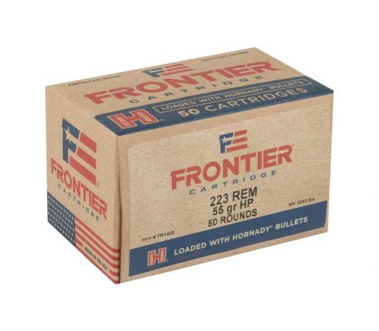 Hornady Frontier 55gr HP Match .223 Rem Ammo, 50rd – FR1405