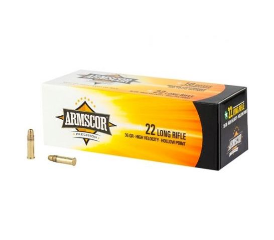 Armscor 36gr High Velocity HP 22LR Ammo, 50rd – 50015PH