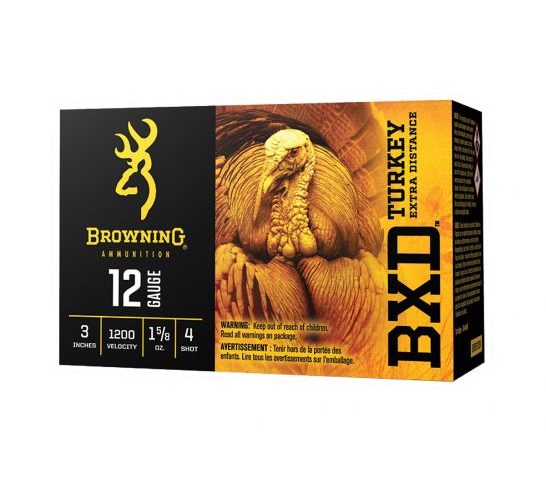 Browning Turkey BXD 3" #4 12ga Ammo, 10rd – B193911234