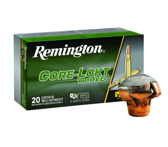 Remington Core-Lokt Tipped 130gr 270 Winchester Ammo, 20rds – RT270WA