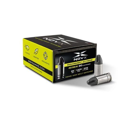 NOVX Engagement Extreme 88gr .40 S&W Ammo, 20rds – 40EESS-20