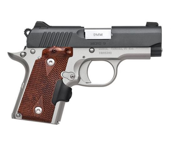 Kimber Micro 9u2122 9mm Pistol W/ Rosewood Crimson Trace Lasergrips, Two-toned – 3300101