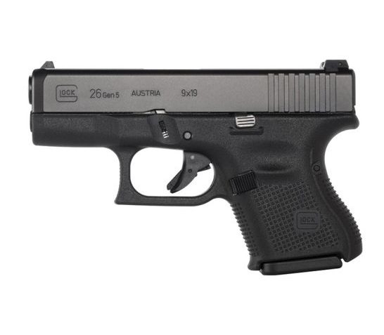 Glock 26 Gen5 9mm Pistol, Black – PA2650201