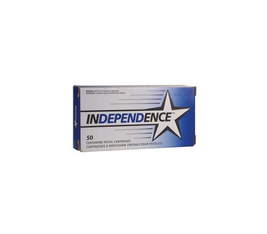 Independence 40 S&W 165gr FMJ Ammunition 50rds – 5256