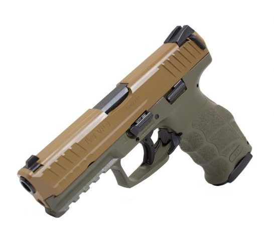 HK VP9 9mm Pistol, Flat Dark Earth Slide w/ OD Green Frame – 81000136