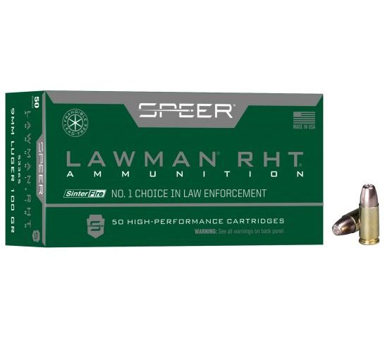 Speer Lawman 100 gr TMJ Frangible 9mm Ammo – 53365