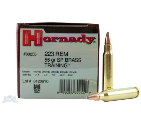 Hornady 223 Rem 55gr SP Custom Ammunition 50rds – 80255