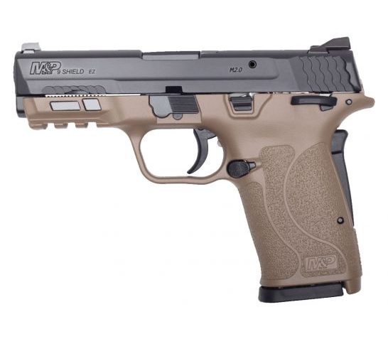 Smith & Wesson M&P 9 Shield EZ 9mm Pistol, FDE w/ Black Slide – 13315