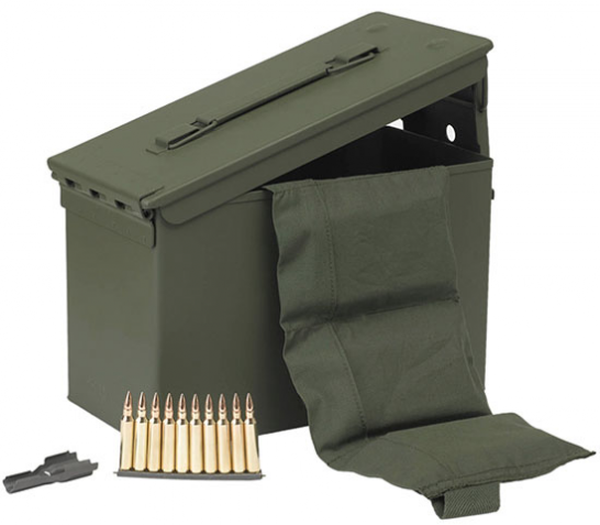 PMC Bulk .223 Ammo 55 Grain FMJ w/ Bandolier in M2A1 840 rd/can – 223AMB-840