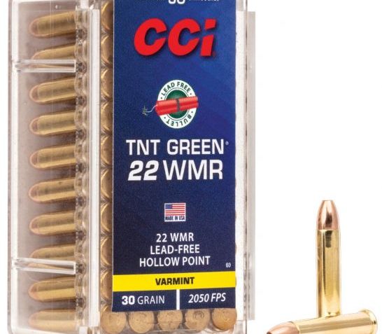 CCI .22 WMR 30gr TNT Green HP Ammunition 50rds – 0060