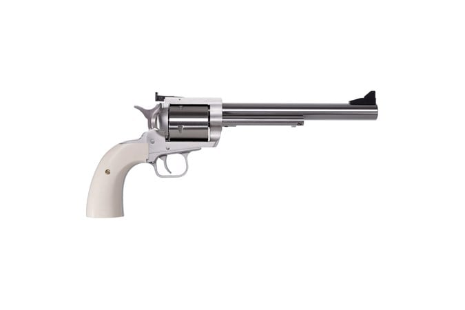 Magnum Research Big Framed Revolver Stainless .480 RUG / .475 LIN 7.5" Barrel 5-Rounds with Bisley Grips