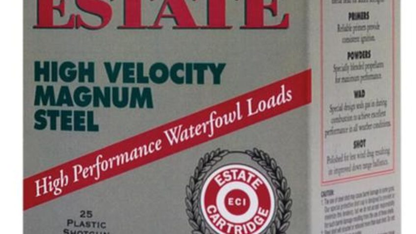 Estate High Velocity Magnum Steel 12 Ga, 2.75", 1-1/4oz, 2 Shot, 25rd/Box