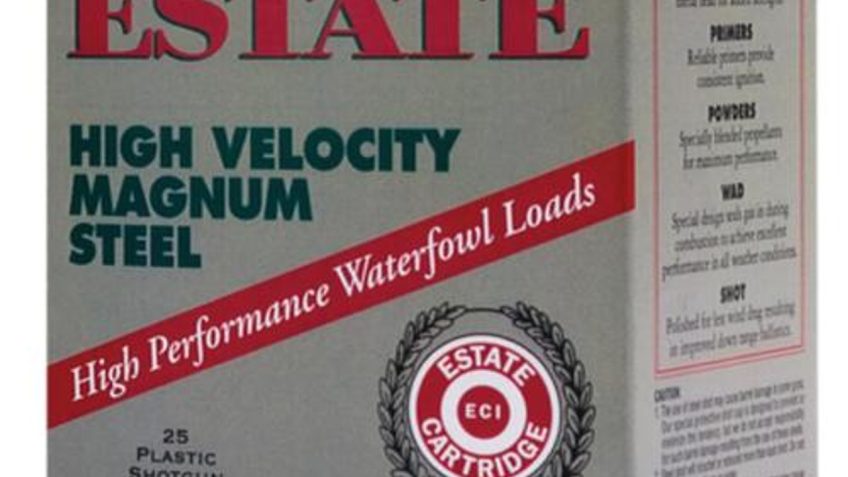 Estate High Velocity Magnum Steel 12 Ga, 2.75", 1-1/4oz, 3 Shot, 25rd/Box