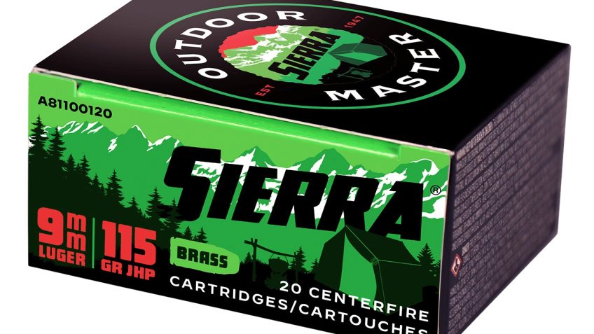 Sierra Outdoor Master 9mm Luger 115gr JHP Handgun Ammo – 20 Rounds