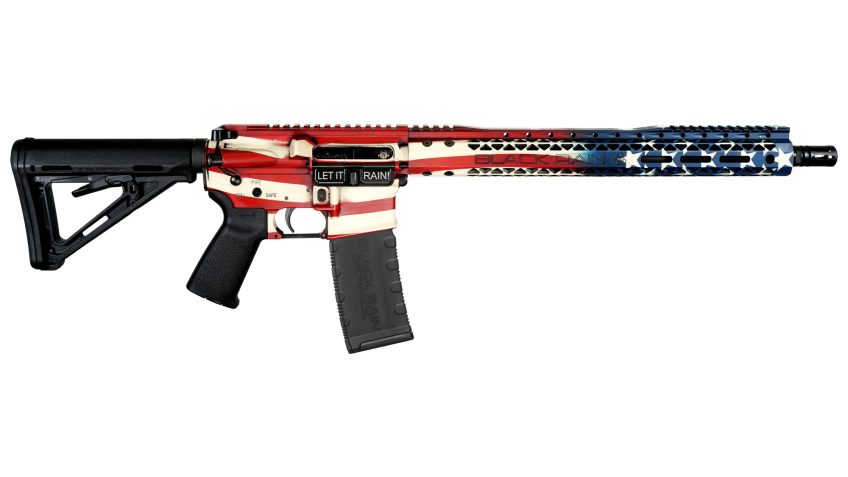 Black Rain Spec+ 5.56mm NATO 16in American Flag Semi Automatic Modern Sporting Rifle – 30+1 Rounds