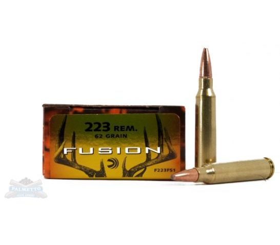 Federal 223 62gr Fusion Ammuniton 20rds – F223FS1