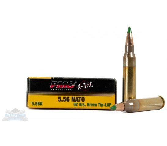 PMC X-Tac 5.56mm NATO 62gr LAP Ammunition 20rds – 556k