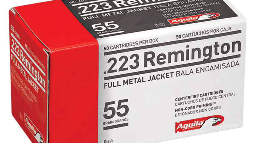 Aguila 223 Remington 55gr FMJ Rifle Ammo – 50 Rounds