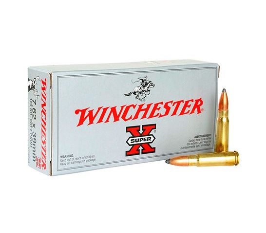 Winchester 7.62x39mm 123gr Power-Point Super-X Ammunition 20rds – X76239