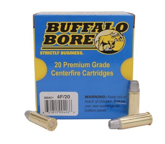 Buffalo Bore Deer Grenade 44 Rem Mag +P 240 grain Soft Cast – Gas Checked Pistol and Handgun Ammo, 20/Box – 4F/20