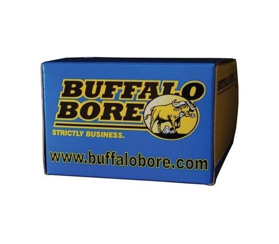 Buffalo Bore 500 S&W Mag 440 grain Lead Flat Nose – Gas Checked Pistol and Handgun Ammo, 20/Box – 18B/20