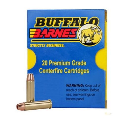 Buffalo Bore 38 Special +P 110 grain Barnes TAC-XP Lead-Free Short Barrel Low Flash Handgun Ammo, 20/Box – 20F/20