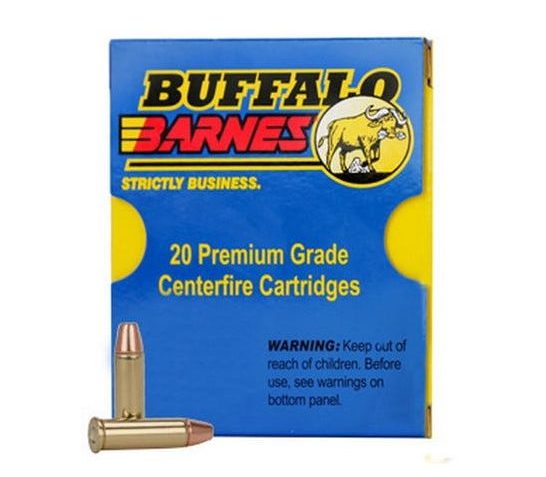 Buffalo Bore Standard Pressure 40 S&W 125 grain Barnes TAC-XP Lead-Free Low Flash Pistol and Handgun Ammo, 20/Box – 23D/20