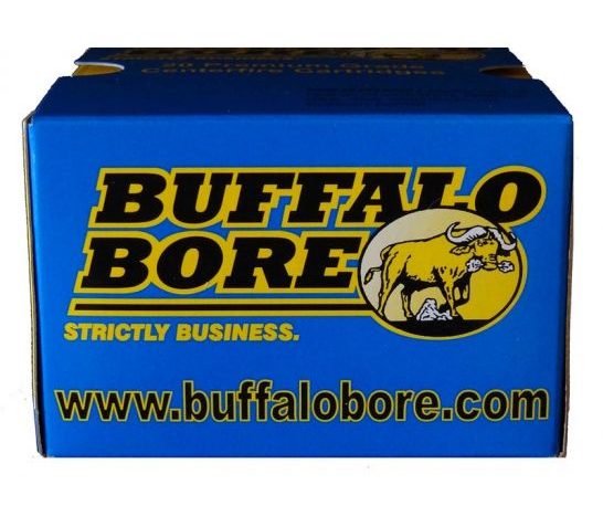 Buffalo Bore 9mm Luger +P 115 grain Jacketed Hollow Point Pistol and Handgun Ammo, 20/Box – 24D/20