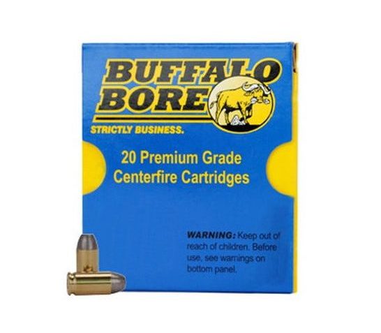 Buffalo Bore Standard Pressure 380 ACP 90 grain Jacketed Hollow Point Pistol and Handgun Ammo, 20/Box – 27G/20