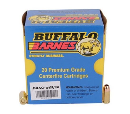 Buffalo Bore 380 ACP +P 80 grain Barnes TAC-XP Lead-Free Pistol and Handgun Ammo, 20/Box – 27H/20