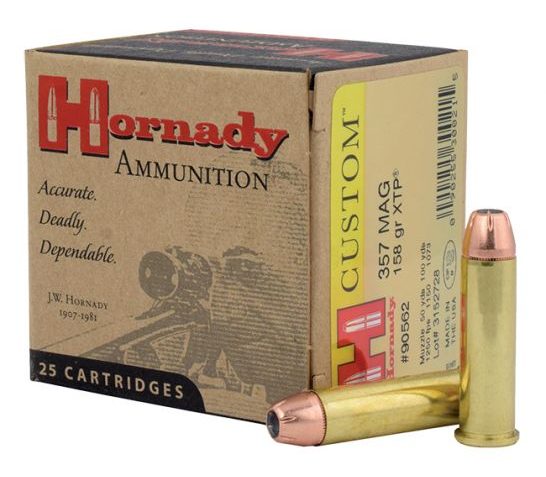 Hornady .357 Mag 158gr XTP Custom Pistol Ammunition 25rds – 90562