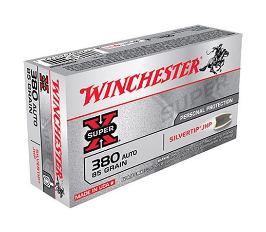 Winchester 380 Auto/ACP 85gr SilverTip Hollow Point Ammunition 50rds – X380ASHP