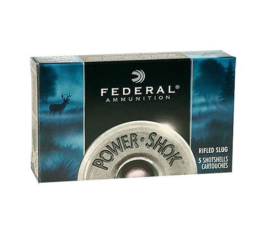 Federal 12ga 2.75" Magnum 34 Pellets 4 Buck Power-Shok Shotshell Ammunition 5rds – F130 4B