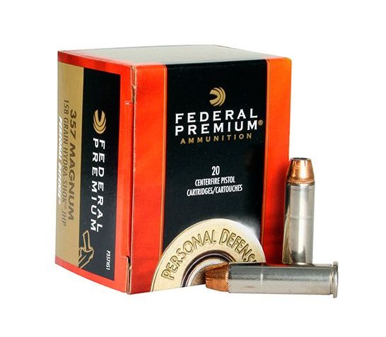 Federal 357 Magnum 158gr Hydra-Shok Ammunition 20rds – P357HS1