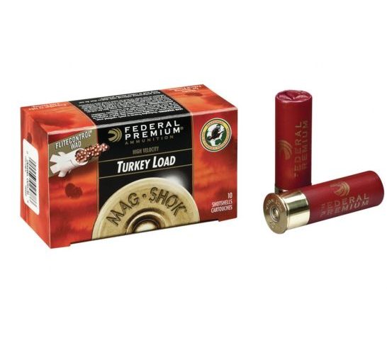 Federal 12ga 2.75" Max 1.5oz #6 Mag-Shok HV with FliteControl Turkey Shotshells, 10 Shells – PFC156F 6