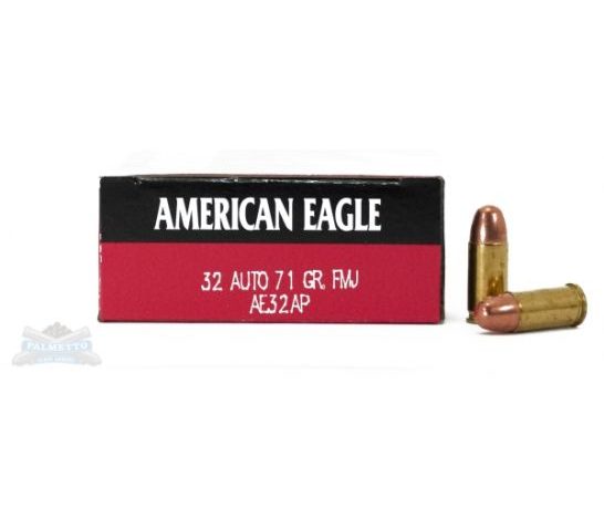 American Eagle 32 Auto/ACP 71gr FMJ Ammunition 50rds – AE32AP