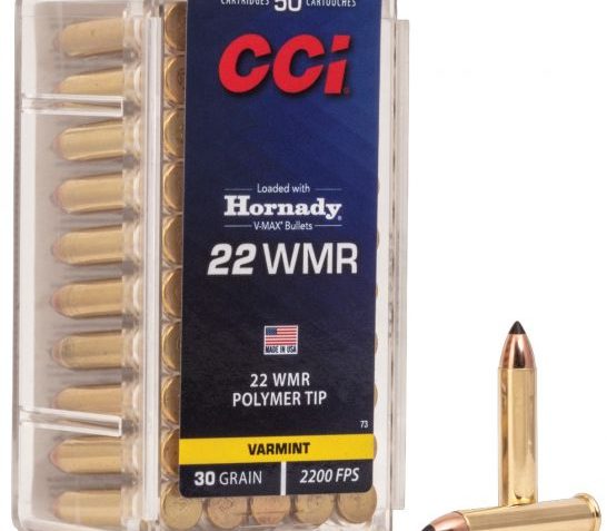 CCI .22 Winchester Magnum Rimfire 30gr V-Max Ammunition, 50 Round Box u2012 0073